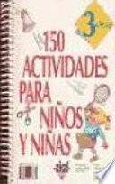 Libro 150 actividades para niños y niñas de 3 años