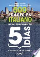 Libro 500 frases en italiano para aprender en 5 días
