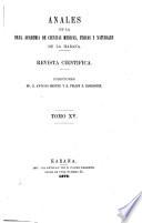 Libro Anales de la Academia de ciencias medicas, físicas y naturales de la Habana
