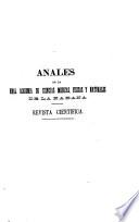 Libro Anales de la Academia de Ciencias Médicas, Físicas y Naturales de la Habana