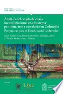 Libro Análisis del estado de cosas inconstitucional en el sistema penitenciario y carcelario en Colombia: propuestas para el Estado social de derecho