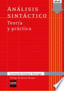 Libro Análisis sintáctico Teoría y práctica
