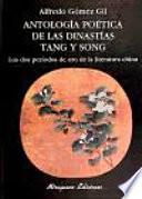 Libro Antología poética de las dinastías Tang y Song