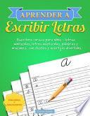 Libro Aprender a escribir letras