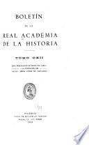 Libro Boletín de la Real Academia de la Historia