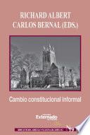 Libro Cambio constitucional informal