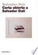 Libro Carta abierta a Salvador Dalí