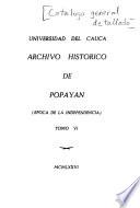 Libro Catalogo general detallado del Archivo Central del Cauca
