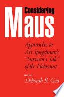 Libro Considering Maus