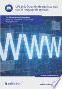 Libro Creación de páginas web con el lenguaje de marcas. IFCD0110