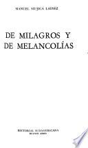 Libro De milagros y de melancolías