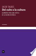 Libro Del culto a la cultura