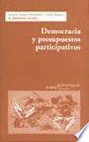 Libro Democracia y presupuestos participativos