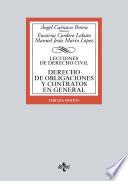 Libro Derecho de obligaciones y contratos en general