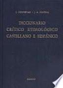 Libro Diccionario crítico etimológico castellano e hispánico