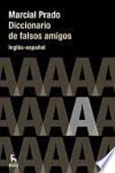 Libro Diccionario de falsos amigos. Inglés - Español