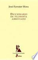 Libro Diccionario de filosofía abreviado