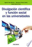 Libro Divulgación científica y función social en las universidades