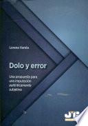 Libro Dolo y error