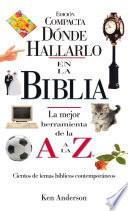 Libro Donde Hallarlo en la Biblia edición compacta