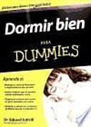Libro Dormir bien para Dummies