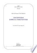 Libro Dos estudios sobre el uso del conector 'pues'