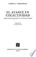 Libro El avance en colectividad
