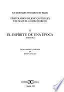 Libro El epistolario de José Castillejo: El expíritu de la época, 1910-1912