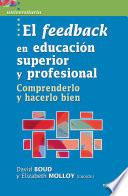 Libro El feedback en Educación superior y profesional