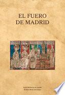 Libro El Fuero de Madrid