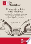 Libro El lenguaje político de la república