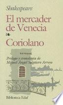 Libro El mercader de Venecia, Coriolano