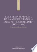 Libro El sistema beneficial de la Iglesia española en el Antiguo Régimen (1475-1834)