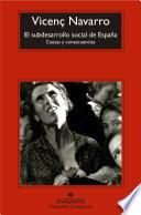Libro El subdesarrollo social de España