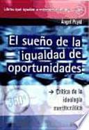 Libro El sueño de la igualdad de oportunidades