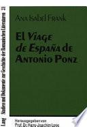 Libro El Viage de España de Antonio Ponz
