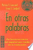 Libro En otras palabras