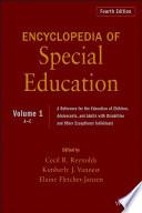 Libro Encyclopedia of Special Education, Volume 1