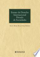 Libro Ensayo de Derecho Internacional Privado de Sociedades