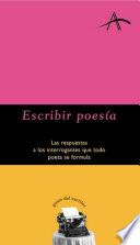 Libro Escribir poesía