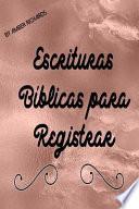 Libro Escrituras Bíblicas Para Registrar