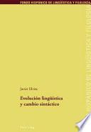 Libro Evolución lingüística y cambio sintáctico