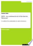 Libro EZLN - ¿La continuación de la Revolución Mexicana?