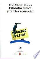 Libro Filosofía cínica y crítica ecosocial