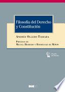 Libro Filosofía del Derecho y Constitución