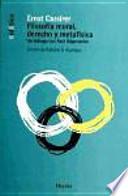 Libro Filosofía moral, derecho y metafísica