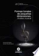 Libro Formas tonales de pequeñas dimensiones