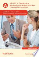 Libro Gestión de la prevención de riesgos laborales en pequeños negocios. ADGD0210