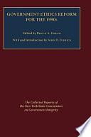 Libro Government Ethics Reform for the 1990s