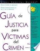 Libro Guía de justicia para víctimas del crimen